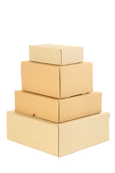 Puste pudełka kartonowe — Zdjęcie stockowe