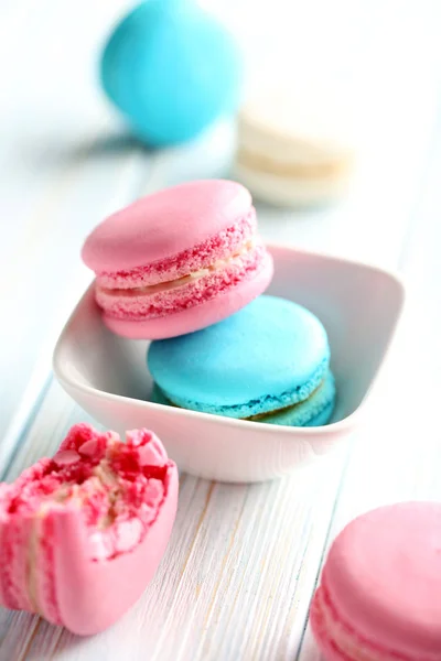 Ízletes francia macarons — Stock Fotó