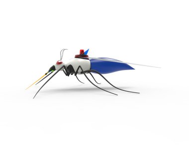 Fütüristik sivrisinek Nano robotlar