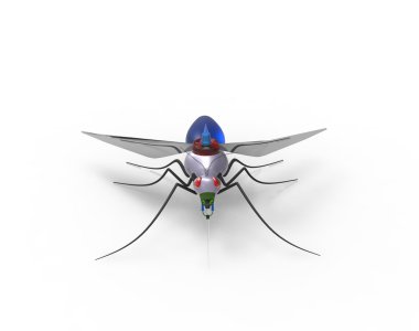 Fütüristik sivrisinek Nano robotlar
