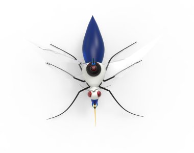 Fütüristik sivrisinek Nano robotlar