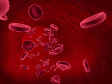 Blood Cells Flowing clipart