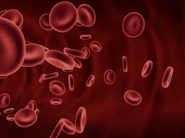 Blutkörperchen fließen — Stockfoto