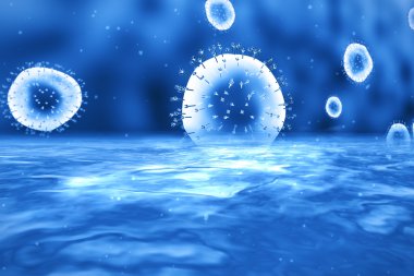 Bakteri tıbbi illüstrasyon