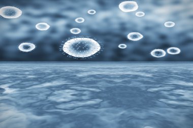 Bakteri tıbbi illüstrasyon