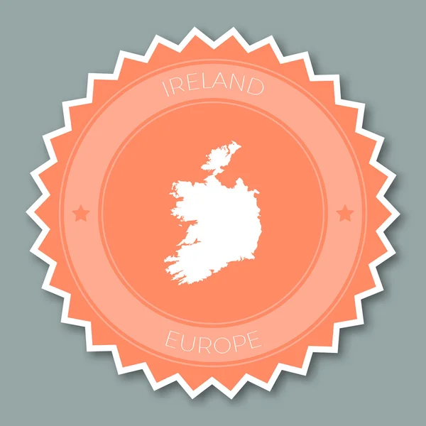 Badge Irlande design plat . — Image vectorielle