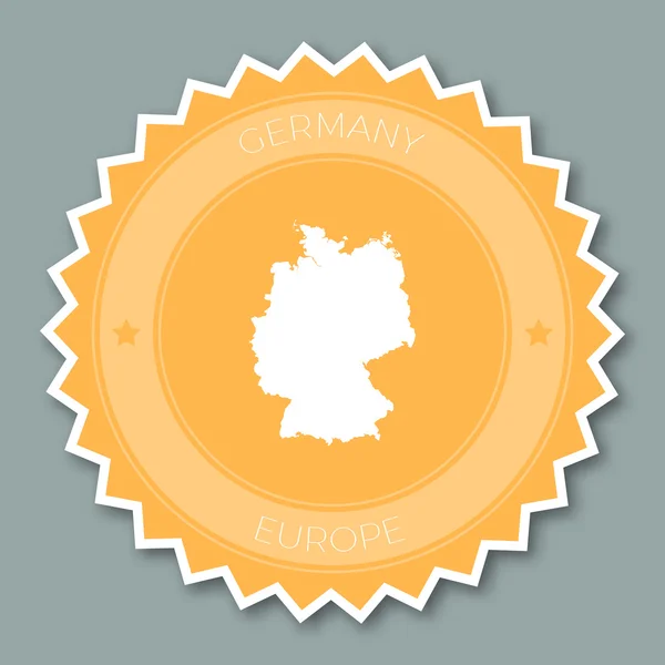 Duitsland badge plat ontwerp. — Stockvector