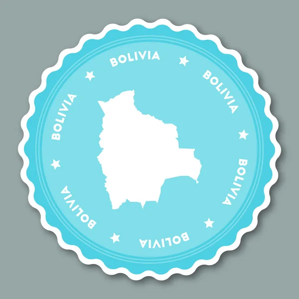 Bolívia matrica lapos kivitel. — Stock Vector