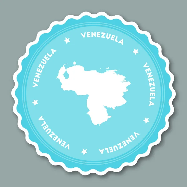 委内瑞拉，玻利瓦尔共和国贴纸平面设计. — 图库矢量图片