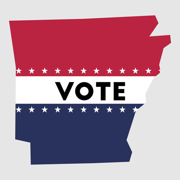 Карта штата Арканзас
.