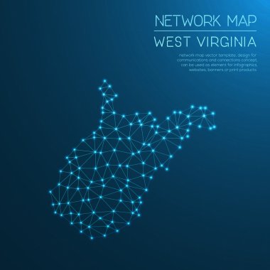 Batı Virginia Ağ Haritası.