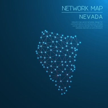 Nevada ağ haritası.