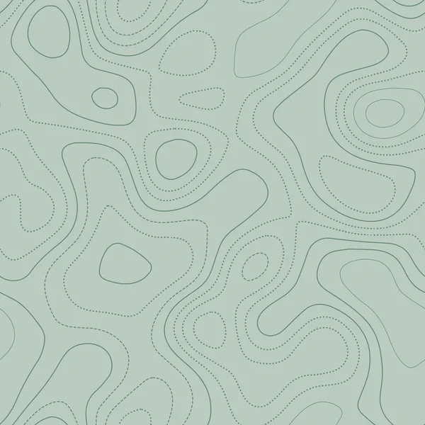 Soyut topoğrafya Yeşil tonlarda Actual topographic map dikişsiz tasarım antika kaplanabilir