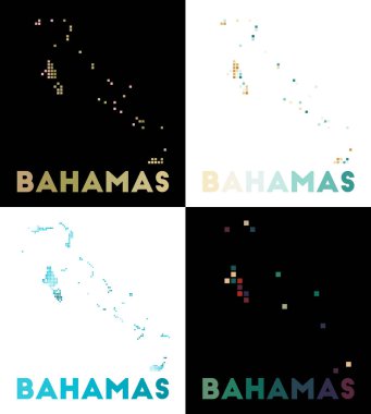 Bahamalar Haritası Bahamalar Haritası Haritası Ülkenin Noktalı Tarzı Kenarlarıyla Dolu