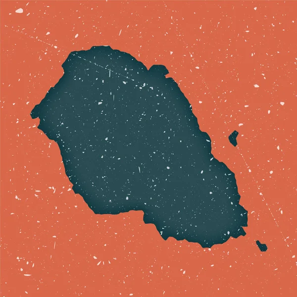 Graciosa vintage map Grunge map of the Island with discressed texture Graciosa poster Vector — стоковий вектор