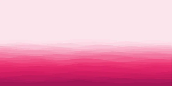 Абстрактные волны покрывают горизонтальный фон кривыми розового цвета — стоковый вектор