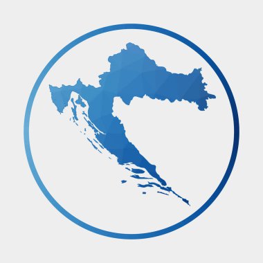 Hırvatistan, Hırvatistan 'ın gradyan halka düşük yalan makinesi Hırvatistan' a ilişkin Çokgen haritasını Vektör olarak imzaladı