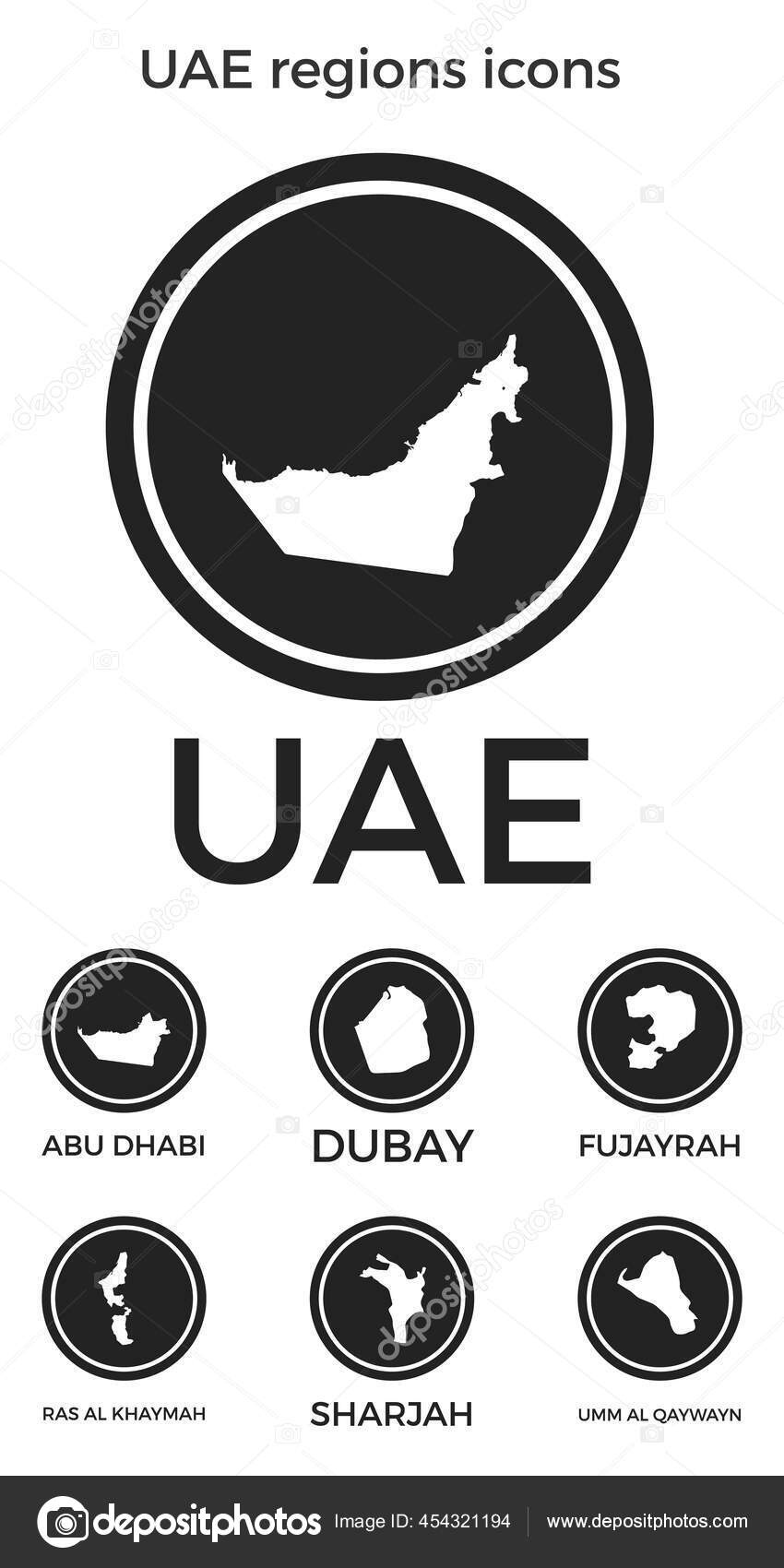 Uae Regions Icons Black Logos Country Regions Maps Titles Vector Vector uae-regions-icons-black-logos-country-regions-maps-titles-vector-vector
