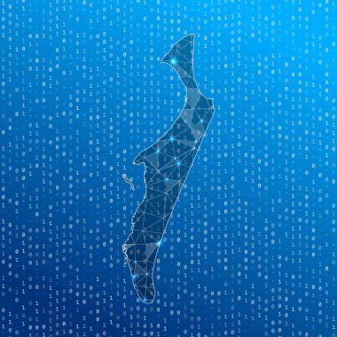 Fraser Adası dijital bağlantılarının ağ haritası Teknoloji İnternet ağı