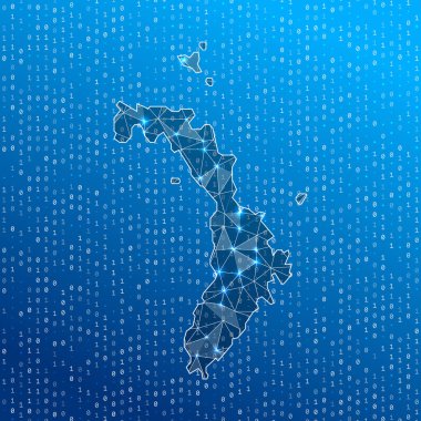 Lord Howe Adası 'nın ağ haritası dijital bağlantılar harita teknolojisi internet ağı