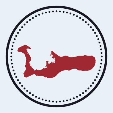 Büyük Cayman yuvarlak amblemi ada haritası ve başlığı en az Grand Cayman rozeti.