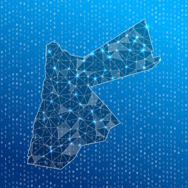 Ürdün Ülke dijital bağlantılarının ağ haritası Teknoloji İnternet ağı