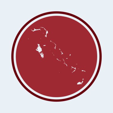 Bahama simgesi: Geometrik ağ yuvarlak tasarım teknolojisi İnternet logosu