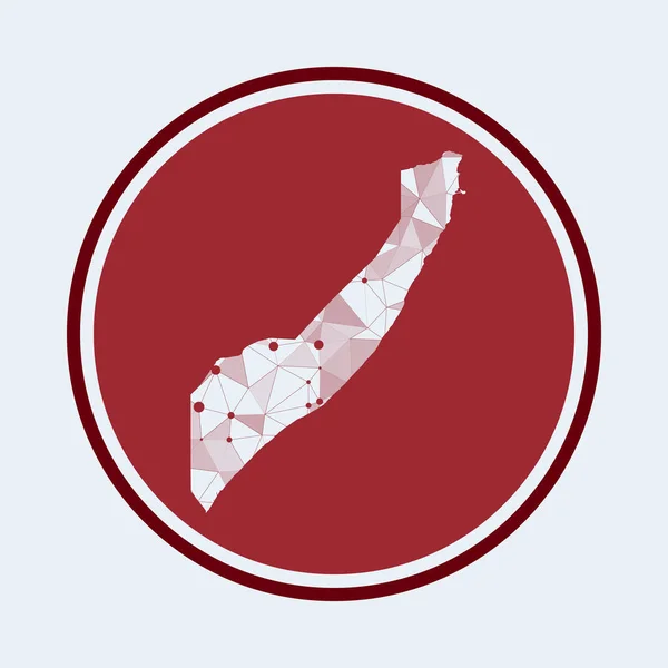 Somalia icon Trendy tech logo of the country Geometric mesh round design Technology internet — Διανυσματικό Αρχείο