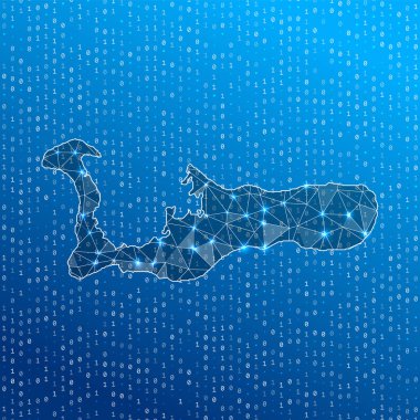 Network map of Grand Cayman Island digital connections map Technology internet network