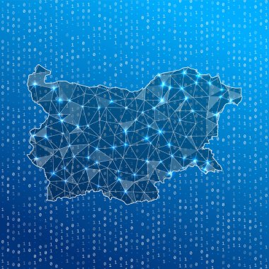 Bulgaristan Ülke dijital bağlantılarının ağ haritası Teknoloji İnternet ağı