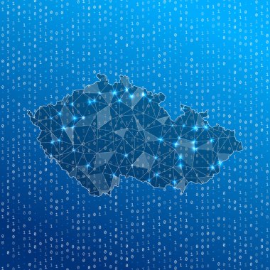 Çek Cumhuriyeti Ülke dijital bağlantılarının ağ haritası Teknoloji İnternet ağı