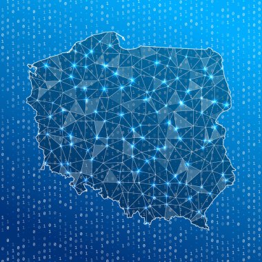 Polonya Ülke dijital bağlantılarının ağ haritası Teknoloji İnternet ağı