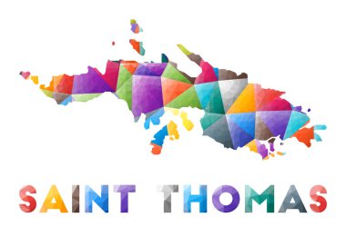 Saint Thomas rengarenk alçak polyester ada şekli çok renkli geometrik üçgenler Modern moda tasarımı