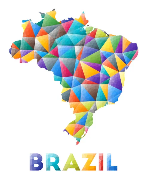 Brazil icon Shape of the country with Brazil flag Round sign with