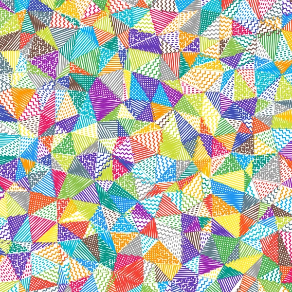 Low poly sketch background Amazing square pattern Creative abstract background Vector — Vetor de Stock