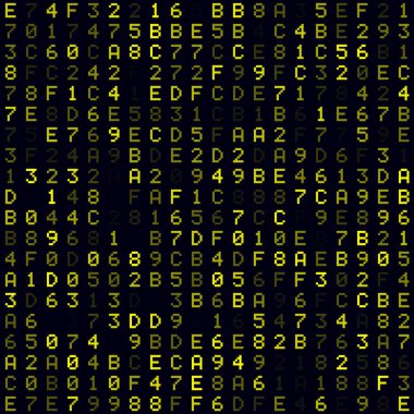 Teknik arkaplan Sarı hexademical arkaplan Küçük boyutlu dikişsiz desen Otantik