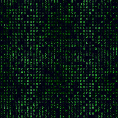 Teknik arkaplan Yeşil harflerle doldurulmuş arkaplan orta büyüklükte dikişsiz desen Güzel