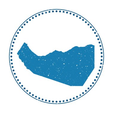 Somaliland çıkartması Ülke vektör illüstrasyonunun haritası ile seyahat kauçuk damgası olarak kullanılabilir