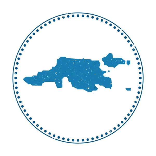 Jost Van Dyke αυτοκόλλητο Ταξίδι σφραγίδα καουτσούκ με χάρτη του νησιού διανυσματική απεικόνιση Μπορεί να χρησιμοποιηθεί ως — Διανυσματικό Αρχείο