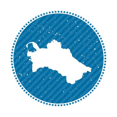 Türkmenistan çizgili geçmişe yolculuk etiketi Ülke vektör illüstrasyonunun haritası ile birlikte