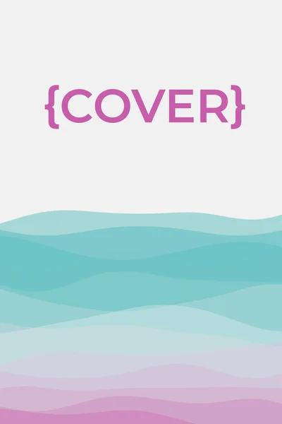 Titelblattvorlage Seitenvorlage mit weichen Kurven in lila Farbtönen Kann als Banner verwendet werden — Stockvektor