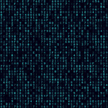 Dijital arkaplan Cyan Hexademical arkaplan Orta boy dikişsiz desen Charming