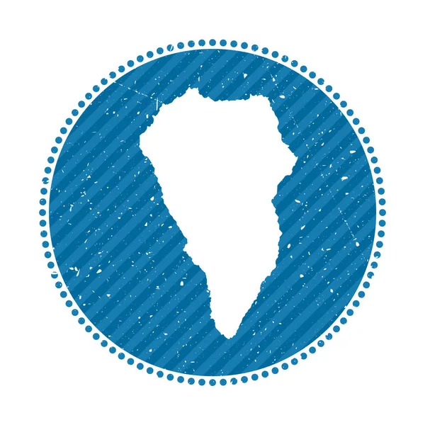 ( 영어 ) La Palma striped retro travel sticker Badge with map of island vector illustration can be used — 스톡 벡터