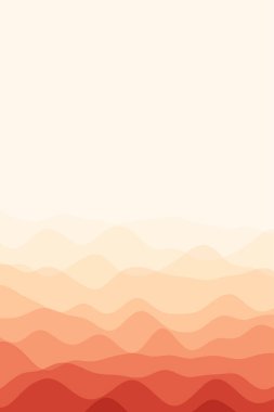 Kapak sayfası şablonu Turuncu kırmızı renkli yumuşak kıvrımlı sayfa şablonu pankart olarak kullanılabilir