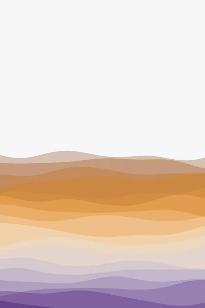 Modelo de página de capa Modelo de página com curvas suaves em cores laranja roxas Pode ser usado como banner —  Vetores de Stock