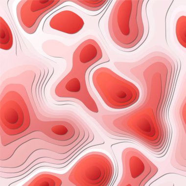 Renkli soyut katmanlar Kağıt Kesim tarzı arkaplan Vibrant 3d topoğrafya şekilleri Otantik afiş