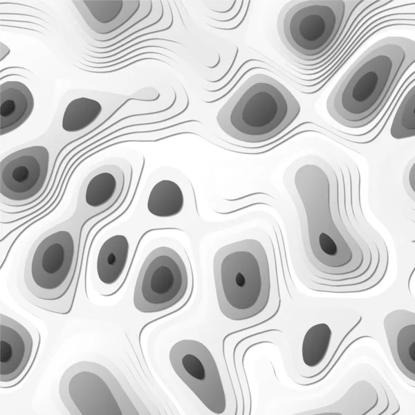 Couches abstraites colorées Fond de style Papercut Formes de topographie 3D vibrantes Bannière authentique — Image vectorielle