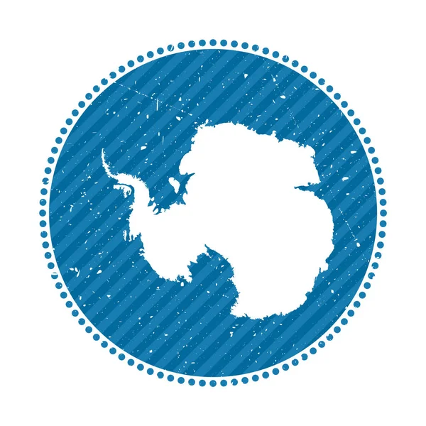 Ülke vektör illüstrasyonunun haritalı Antarktika çizgili seyahat etiketi kullanılabilir — Stok Vektör