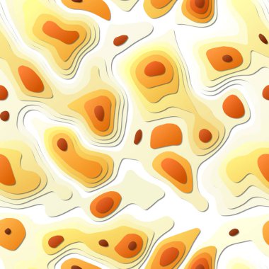 Renkli soyut katmanlar Kağıt Kesim tarzı arkaplan Vibrant 3d topoğrafya şekilleri Artistik afiş