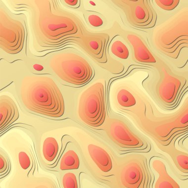 Renkli soyut katmanlar Kağıt Kesim tarzı arkaplan Vibrant 3d topoğrafya şekilleri Artistik afiş